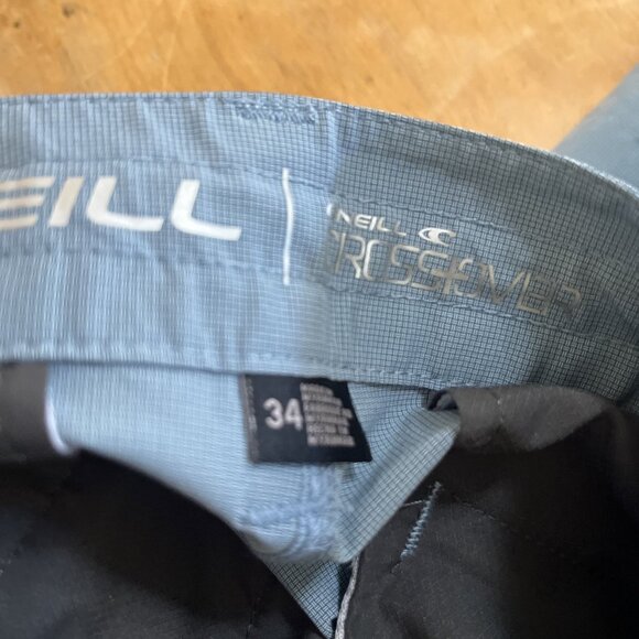 O'Neill Men's Crossover Hybrid Shorts Blue Sz 34 5 Pockets Excellent - Picture 8 of 13